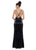 Ashley Lauren - 1676 Fully Beaded Halter Fitted Dress In Black