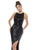 Ashley Lauren - 1676 Fully Beaded Halter Fitted Dress In Black