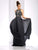 Clarisse - 3412 Illusion Halter A-line Dress in Gray