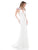 Colors Dress - 1676 Beaded High Neck Long Gown in White and Red