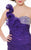 Mac Duggal Homecoming - 6098N Ruched One Shoulder Beaded Mini Dress In Purple