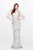 Primavera Couture - Statuesque Scalloped Sweetheart Illusion Sheath Gown 1681 in Neutral