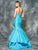 Colors Dress - 1689 Tiered Mermaid Mikado Gown in Blue