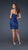 La Femme - Jewel Encrusted Pleated Sweetheart Short Sheath Dress 16934 In Blue