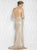 Colors Dress - 1693 Sparkling Sequined String Back Dress in Silver
