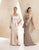 Montage by Mon Cheri - 16941 Strapless Ruched Dress with Jacket In White and Neutral