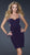 La Femme - Shimmering Straps Ruched Cocktail Dress 16954 In Purple