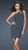 La Femme - Pleated Ornate Asymmetrical Sheath Cocktail Dress 16958 in Gray