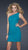 La Femme - Lavishly Tucked Asymmetrical Illusion Sheath Cocktail Dress 16959 in Green