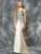 Colors Dress - 1696 Illusion Sleeveless Evening Gown in White