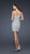 La Femme - Intricately Creased Sweetheart Sheath Cocktail Dress 16994 In Silver