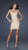 La Femme - Intricately Creased Sweetheart Sheath Cocktail Dress 16994 in Gold