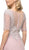 Cinderella Divine - U101 Beaded Lace Bateau A-line Dress With Train In Pink