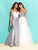 Madison James - Long Mermaid Dress with Jeweled Belt 17-244