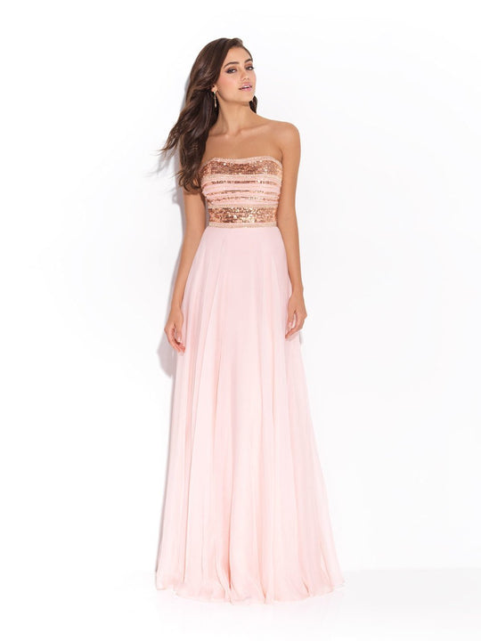 Madison James - Madison James -  Dress 17-259 in Pink