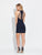 Madison James - 17-505 Beaded Halter Neck Sheath Dress in Blue
