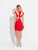 Madison James - 17-506 Strappy Scoop Neck Sheath Dress in Red