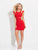 Madison James - 17-506 Strappy Scoop Neck Sheath Dress in Red