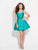 Madison James - 17-508 Beaded Scoop Neck A-Line Dress in Green