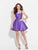 Madison James - 17-508 Beaded Scoop Neck A-Line Dress in Purple