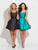 Madison James - 17-508 Beaded Scoop Neck A-Line Dress in Black