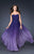 La Femme - Magnificent Ombre Chiffon Sweetheart Gown 17004 In Purple