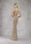 Janique - 17007 Embellished Jewel Sheath Dress In Neutral