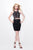 Primavera Couture - Two-Piece Embellished Halter Neck Cocktail Dress 1700 in Black and Red