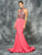 Colors Dress - 1701 Halter Neck Trumpet Evening Gown in Pink