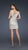 La Femme - Sleeveless V-Neck Satin Sheath Dress 17022 In Neutral