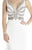 Jolene Collection - 17024 Bejeweled Plunging V-Neck Gown In White and Pink