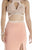 Jolene Collection - 17025 Two-Piece Keyhole Cutout Gown In Pink and Neutral