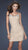 La Femme - Sparkling Spaghetti Strap Cocktail Dress 17026 In Neutral
