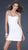 La Femme - Sparkling Spaghetti Strap Cocktail Dress 17026 In White