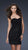 La Femme - Ruched Strapless Black Cocktail Dress 17033 In Black