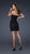 La Femme - Ruched Strapless Black Cocktail Dress 17033 In Black