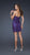 La Femme - Sequined Pleated Sweetheart Short Sheath Dress 17039 In Purple