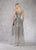 Janique - 17045 Embroidered Sweetheart A-line Dress In Gray