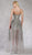 Janique - 17045 Embroidered Sweetheart A-line Dress In Gray