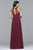s7989 Long chiffon dress with bead detailing