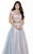 Jolene Collection - 17084 Off-Shoulder Two-Piece Evening Gown In Multi-Color