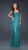 La Femme - Strapless Sequined Sweetheart A-line Gown 17085 in Blue and Green