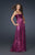 La Femme - Strapless Sequined Sweetheart A-line Gown 17085 in Pink
