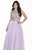 Jolene Collection - 17088 Two-Piece Beaded Evening Gown In Purple