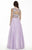 Jolene Collection - 17088 Two-Piece Beaded Evening Gown In Purple