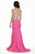 Jolene Collection - 17091 Sleeveless Beaded Slim Gown In Pink