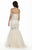 Jolene Collection - 17096 Strapless Beaded Mermaid Gown In White and Neutral