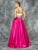 Colors Dress - 1709 Floral Two-Piece Evening Dress in White and Pink