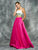 Colors Dress - 1709 Floral Two-Piece Evening Dress in White and Pink