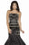 Jolene Collection - 17101 Strapless Straight Mermaid Gown In Black and Neutral